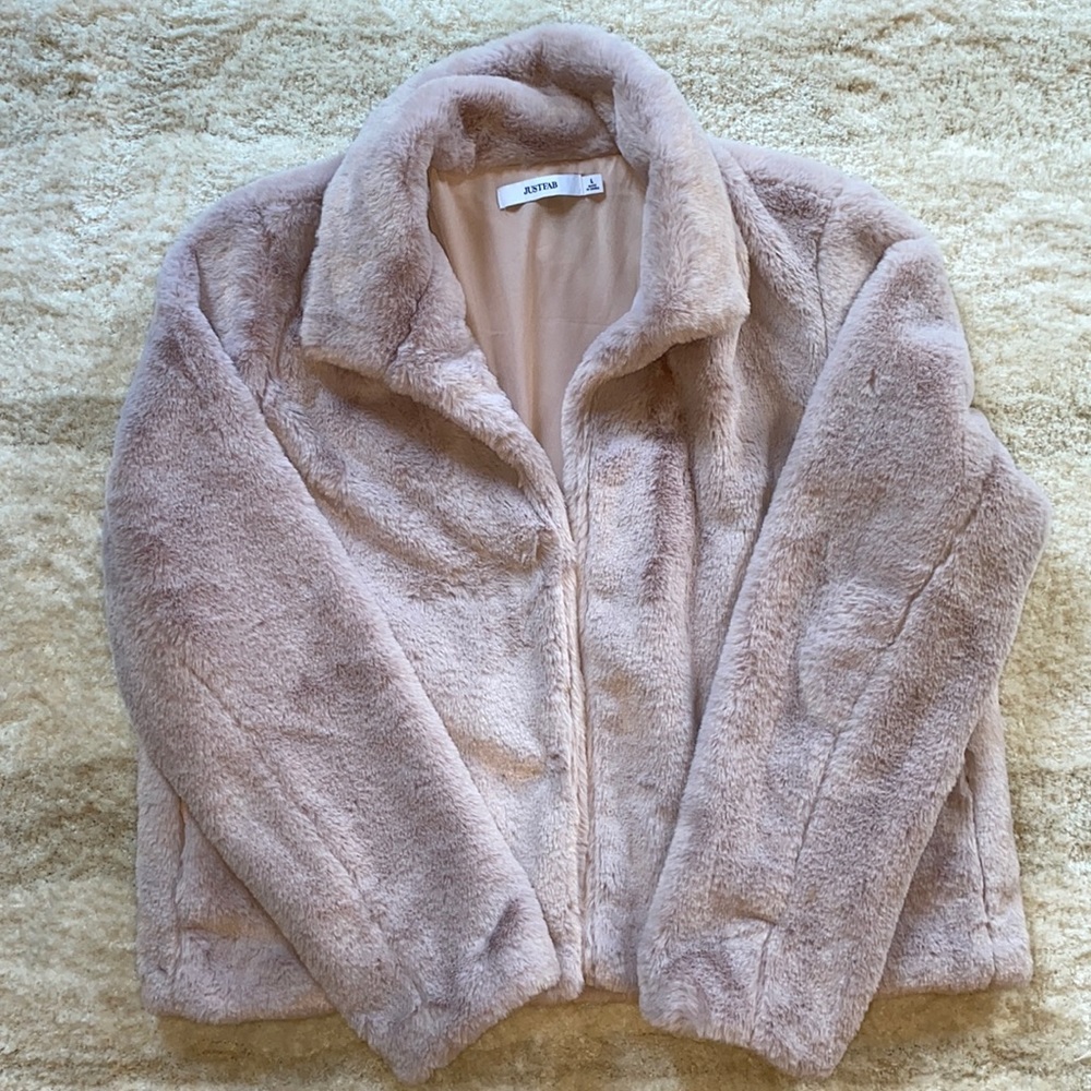 PINK FUR COAT